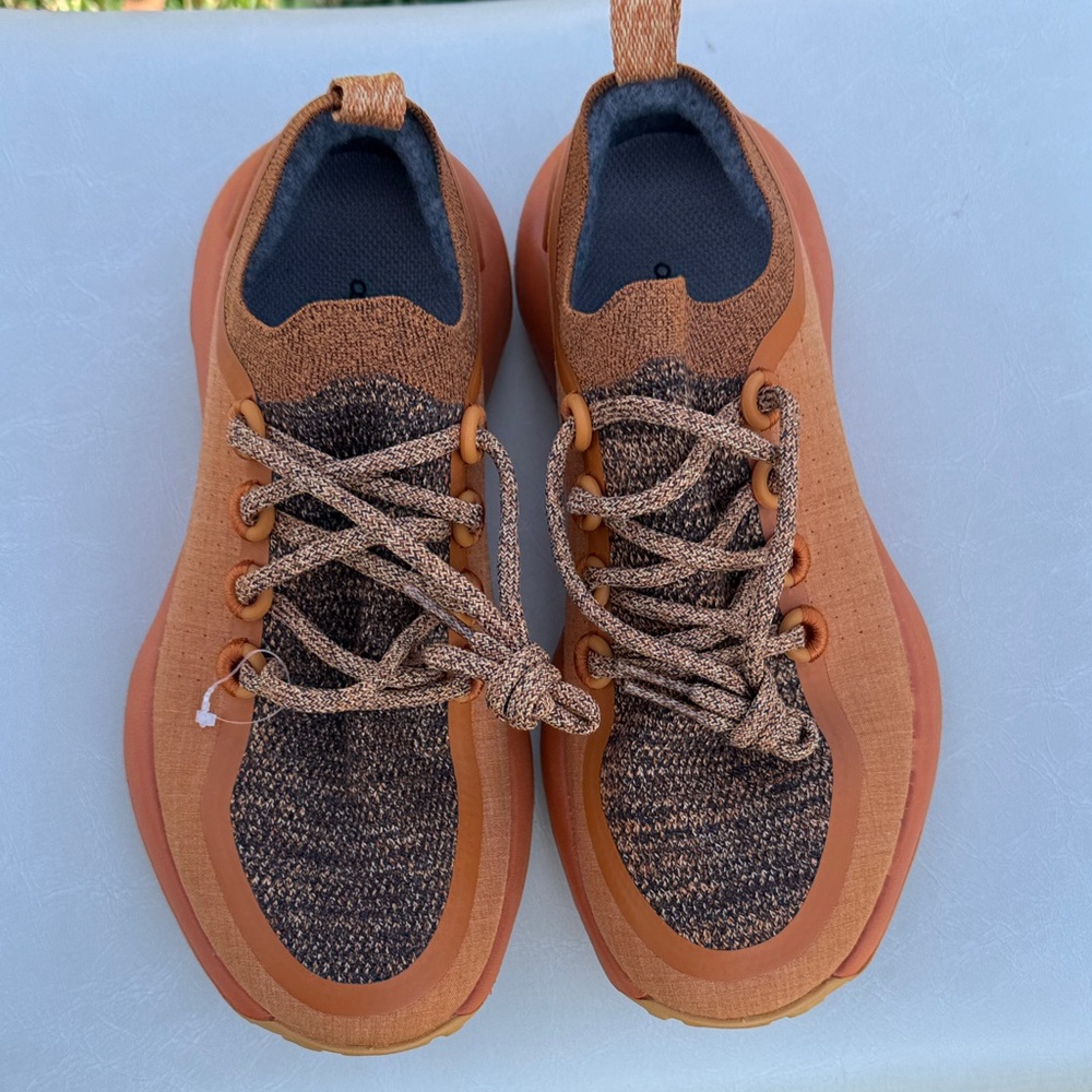 Allbirds  Knit Sneakers in Orange and Brown